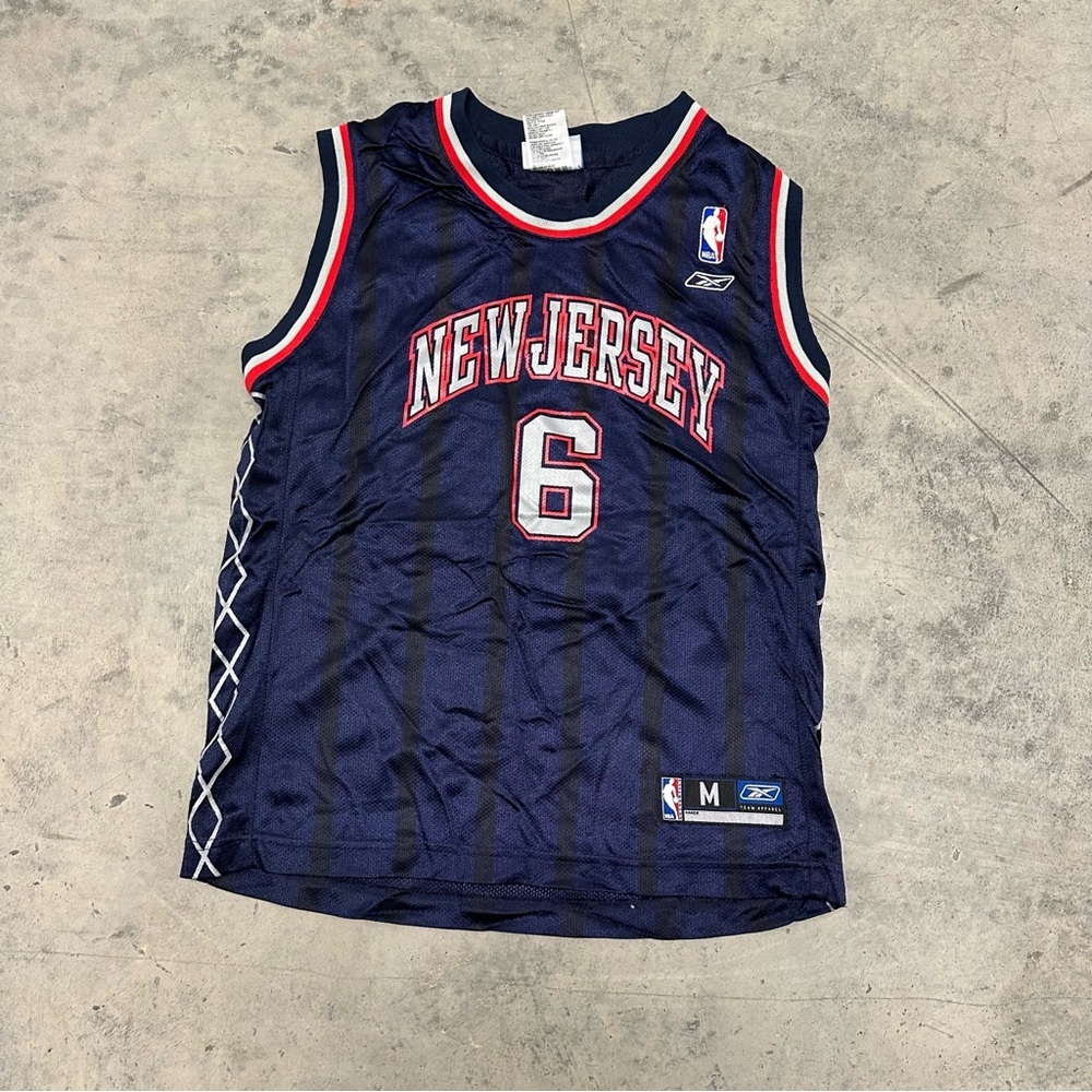 Rare Vintage Kenyon Martin‎ Nets Swingman Jersey Reebok Size Youth Medium